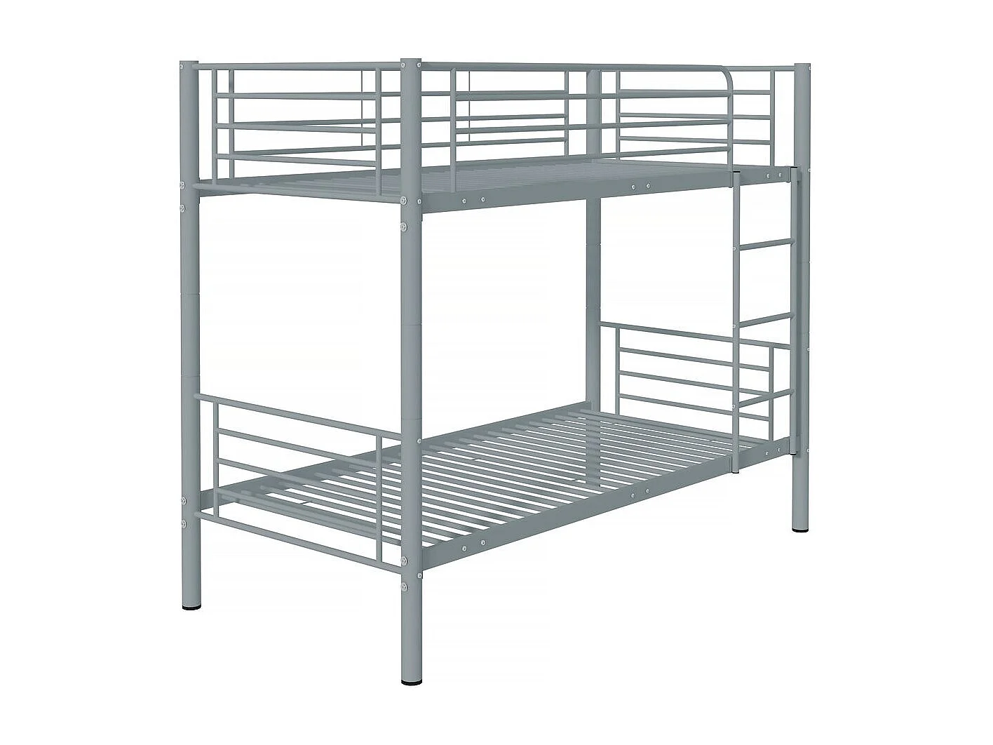 Lit superposé "ADAM" -  90 x 190 cm - Métal - Gris