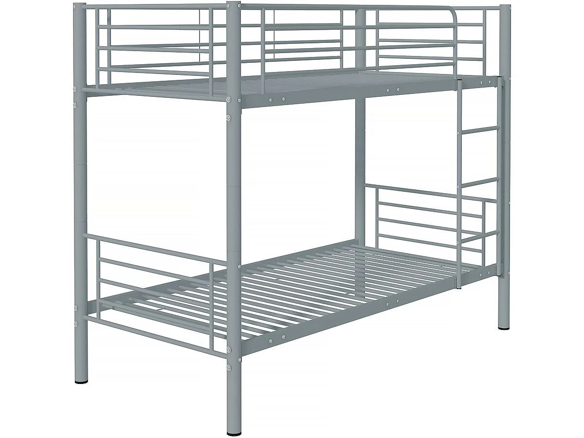 Litera <<Adam>> -  90 x 190 cm - Metal - Gris