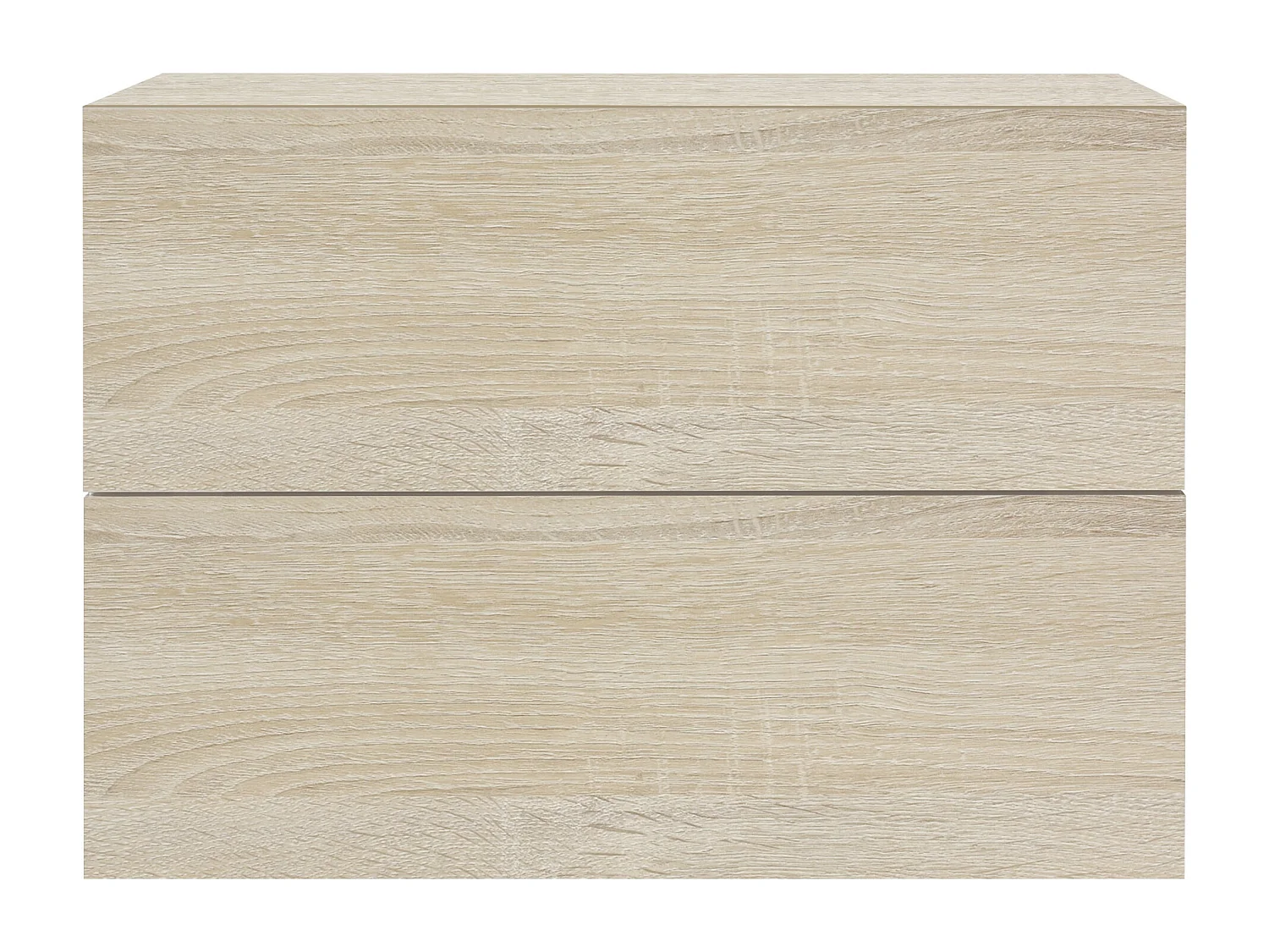 Table de nuit suspendue 2 tiroirs commode table chevet chêne sonoma 42x29x30 cm