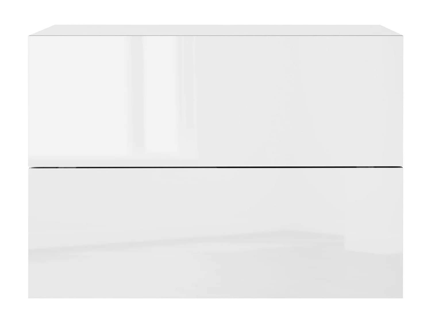 Mesita de noche de pared colgante blanca con cajones cómoda cajonera 42 x 30 cm