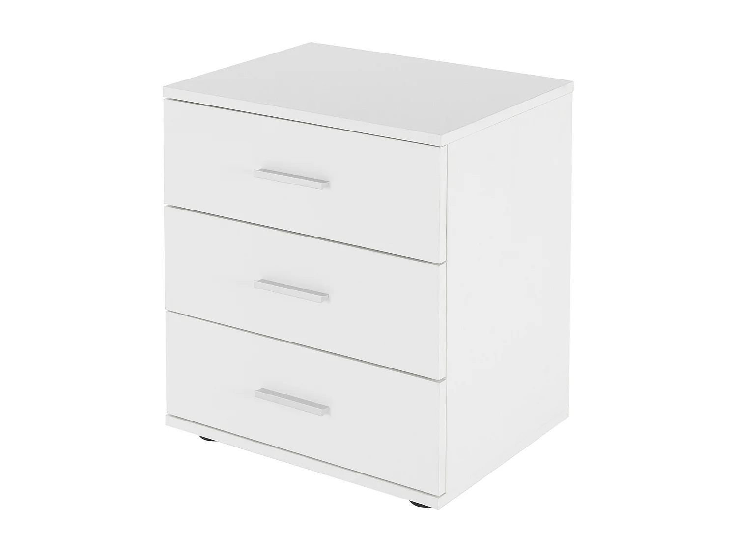 Mesita de noche mueble para dormitorio cómoda blanca mesa 3 cajónes para salón