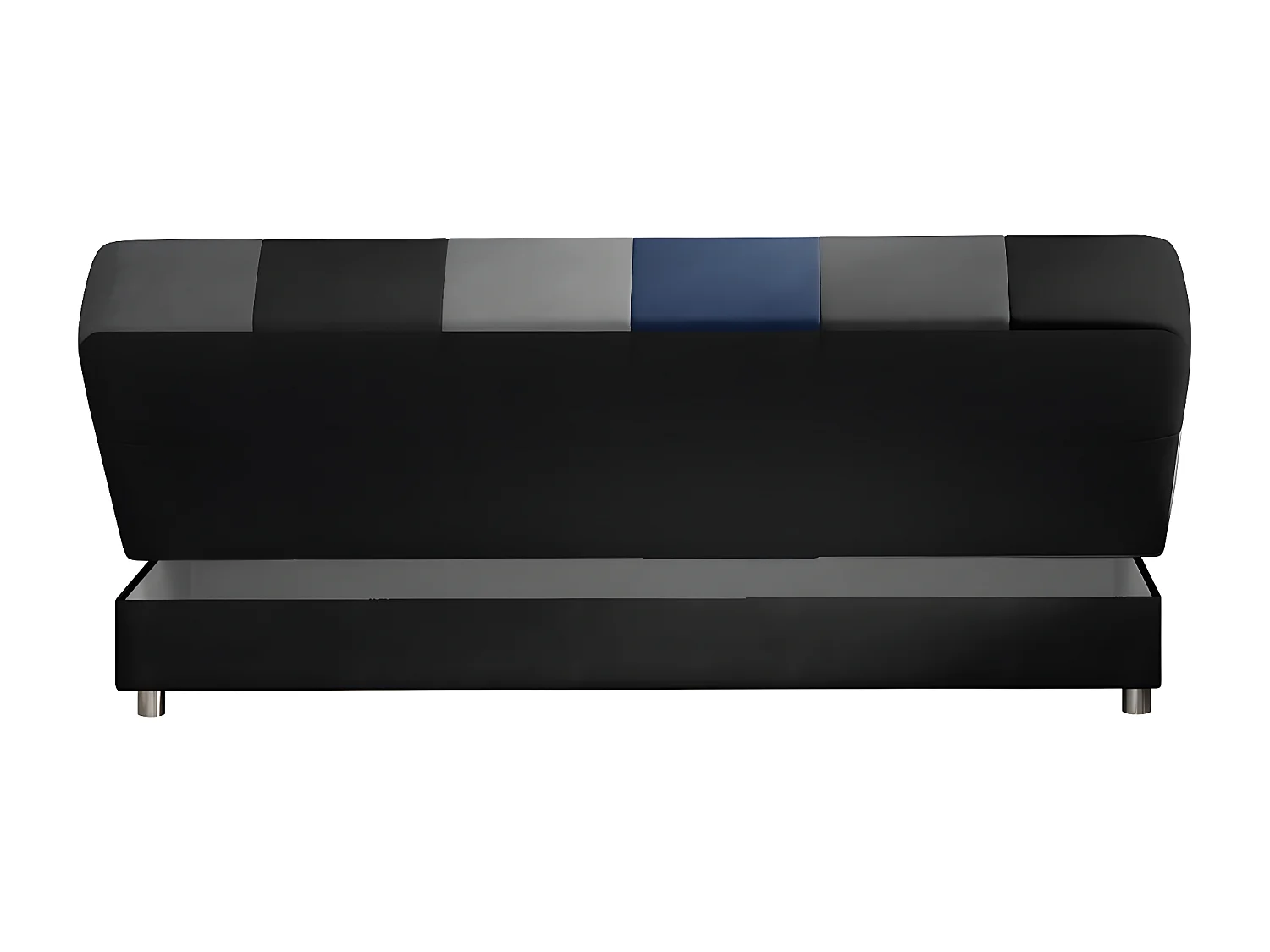 Canapé 3 places convertible - multicolore et mauve - en tissu de belle qualité, CAYENNE