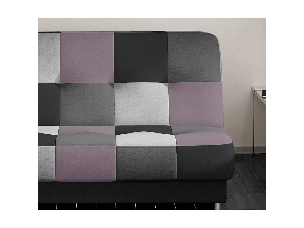 Canapé convertible clic-clac 3 places en tissu multicolore CAYENNE