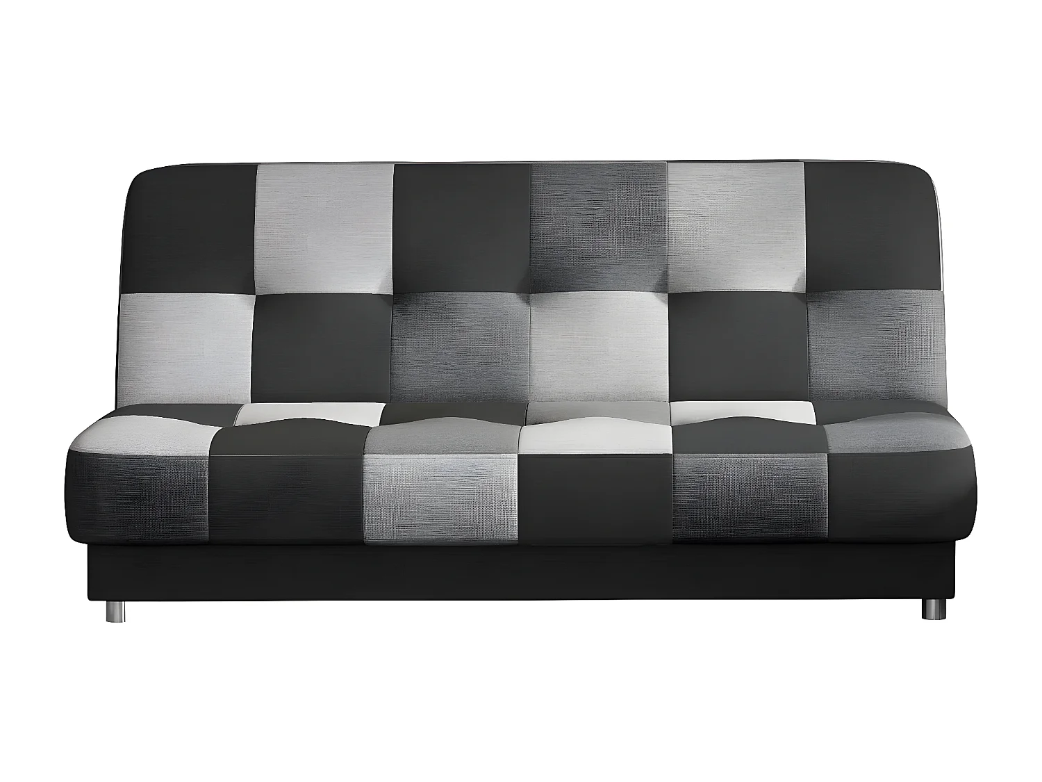 Canapé 3 places convertible - multicolore gris et noir - en tissu de belle qualité, CAYENNE