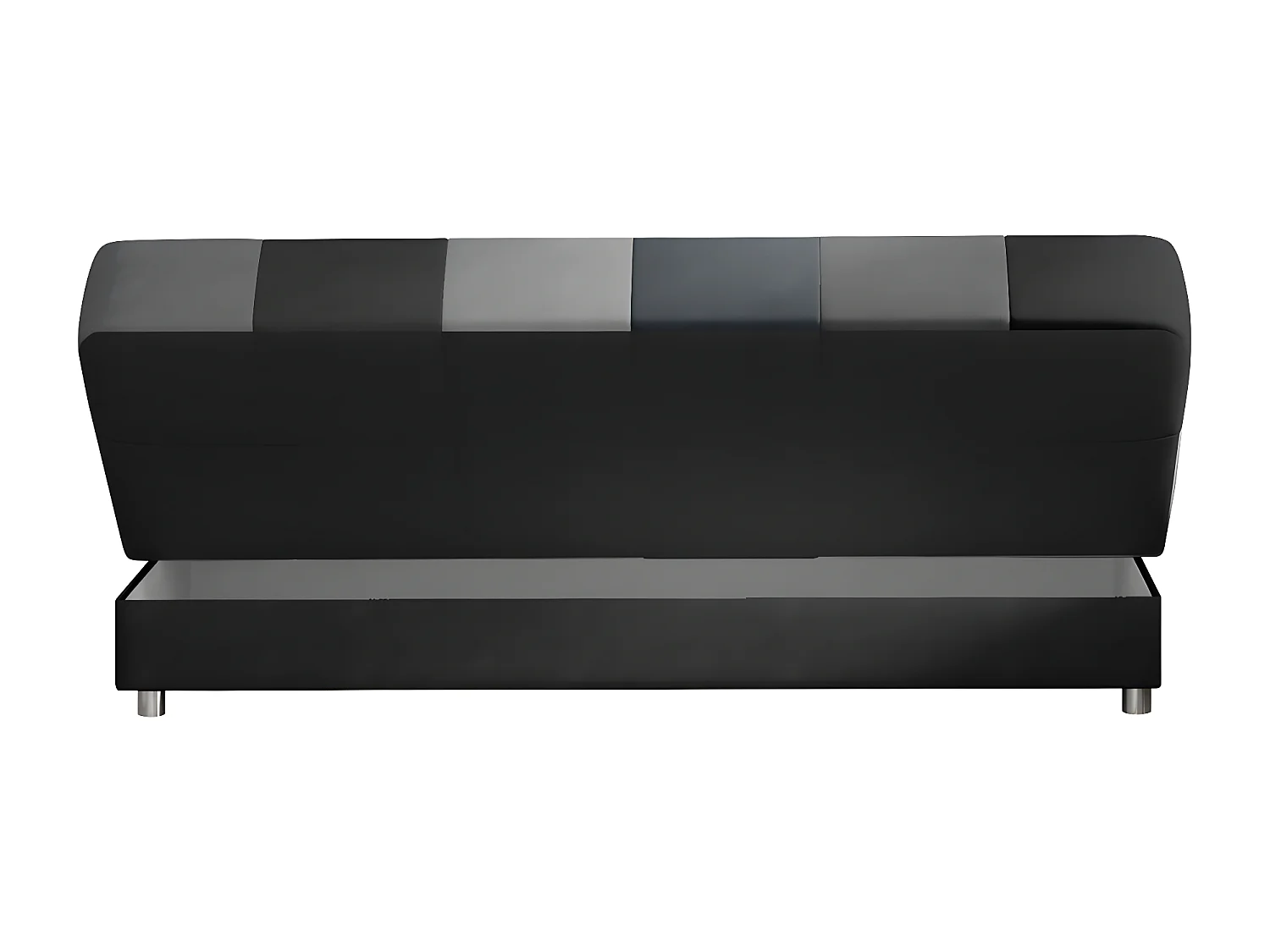 Canapé 3 places convertible - multicolore gris et noir - en tissu de belle qualité, CAYENNE