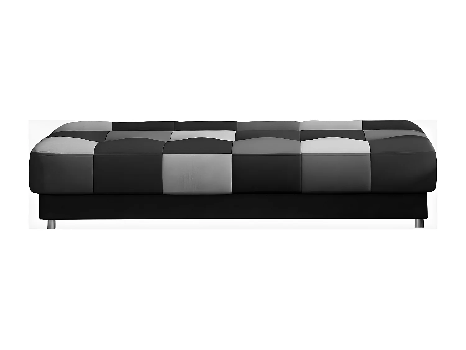 Canapé 3 places convertible - multicolore gris et noir - en tissu de belle qualité, CAYENNE