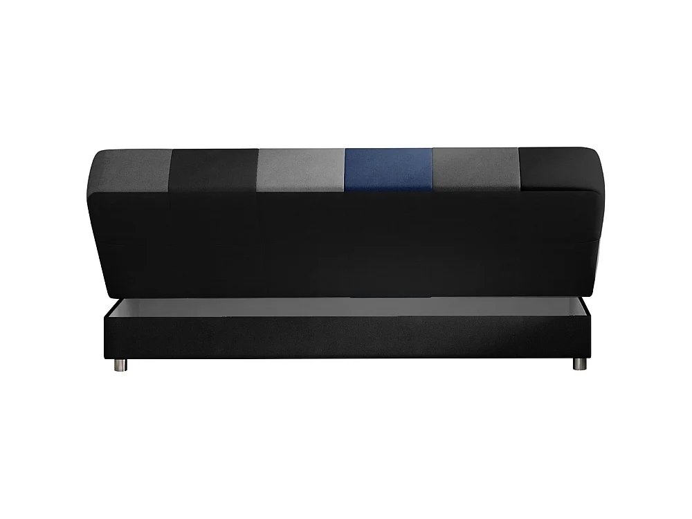 Canapé convertible clic-clac 3 places en tissu bleu CAYENNE