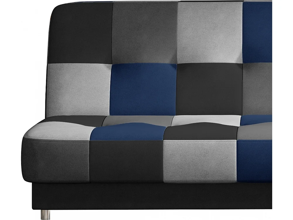 Canapé convertible clic-clac 3 places en tissu bleu CAYENNE