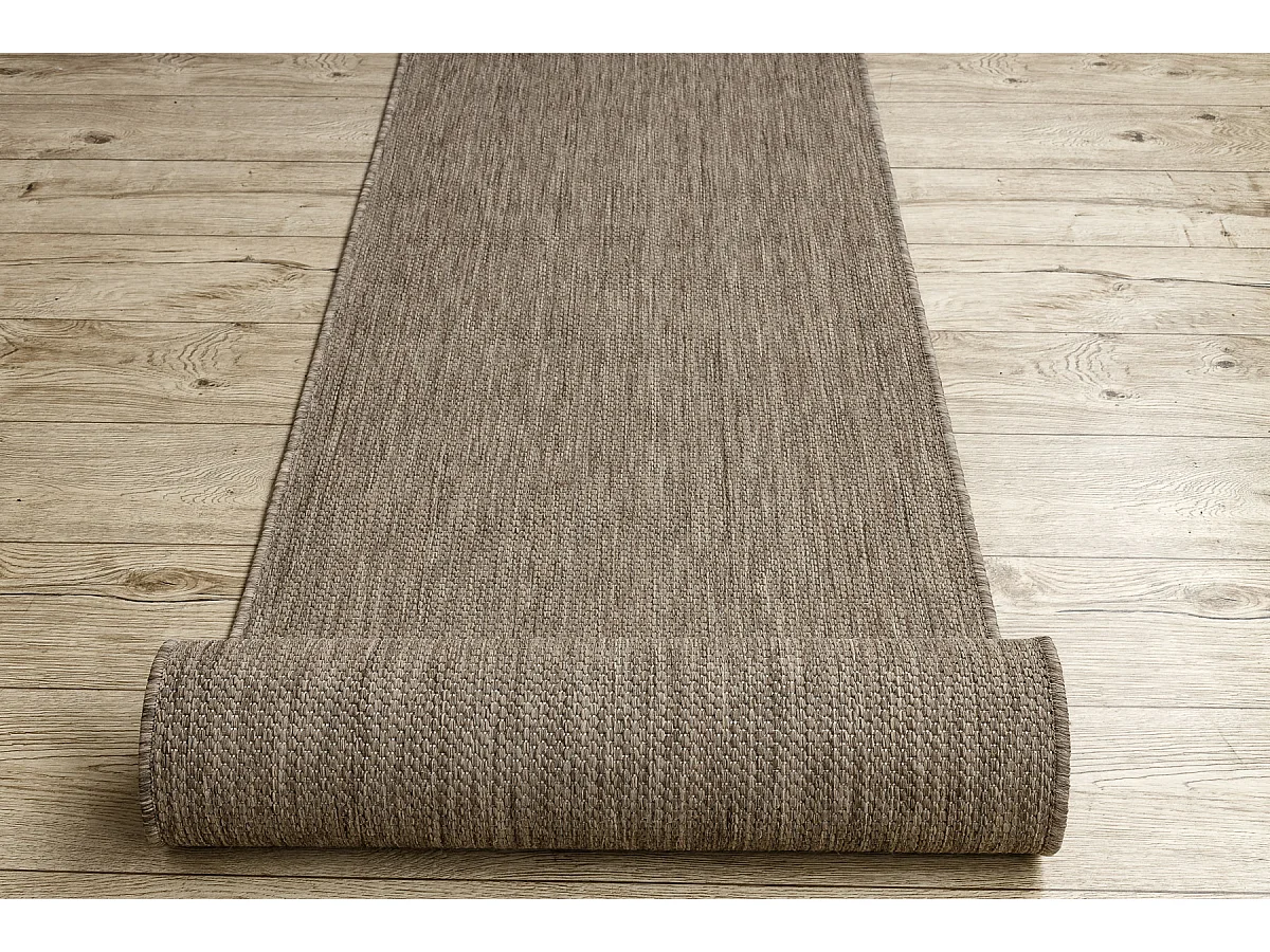 Läufer SISAL FLOORLUX Modell 20433 taupe GLATT 120x990 cm