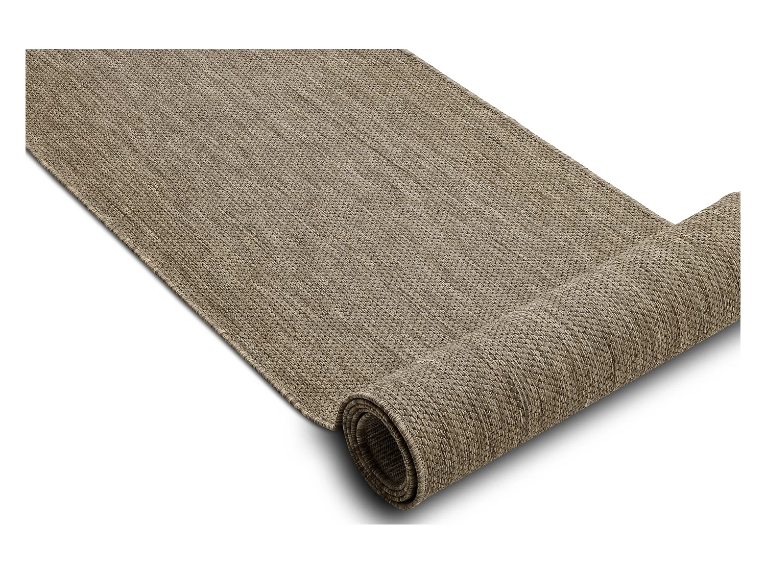 TAPIS DE COULOIR SIZAL FLOORLUX modèle 20433 gris foncé LISSE 70x210 cm