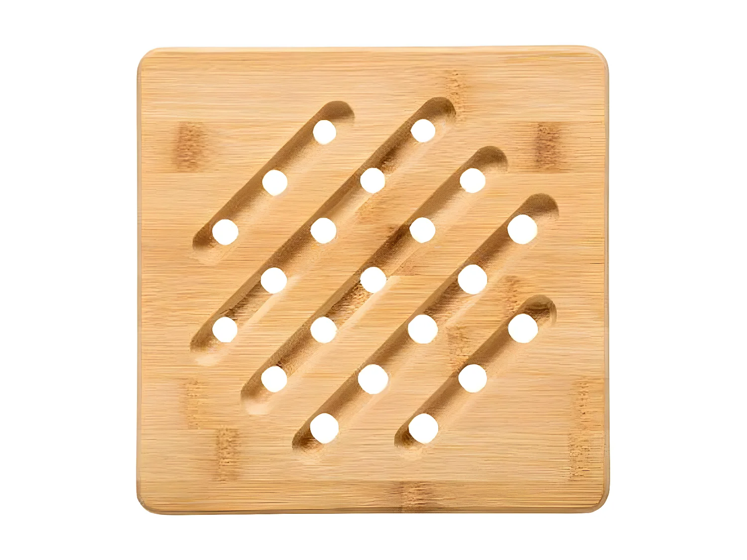 Dessous de Plat Carré "Bambou" 20cm Naturel