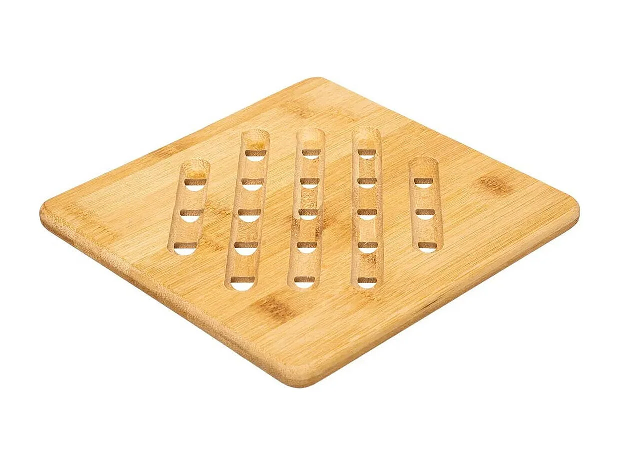 Dessous de Plat Carré "Bambou" 20cm Naturel