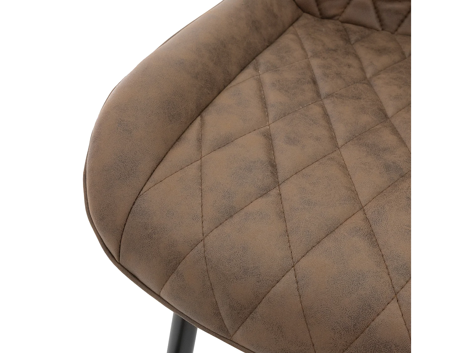 Lot de 6 chaises de salle à manger Chaise de salon Chaise de cuisine Marron Simili cuir PU