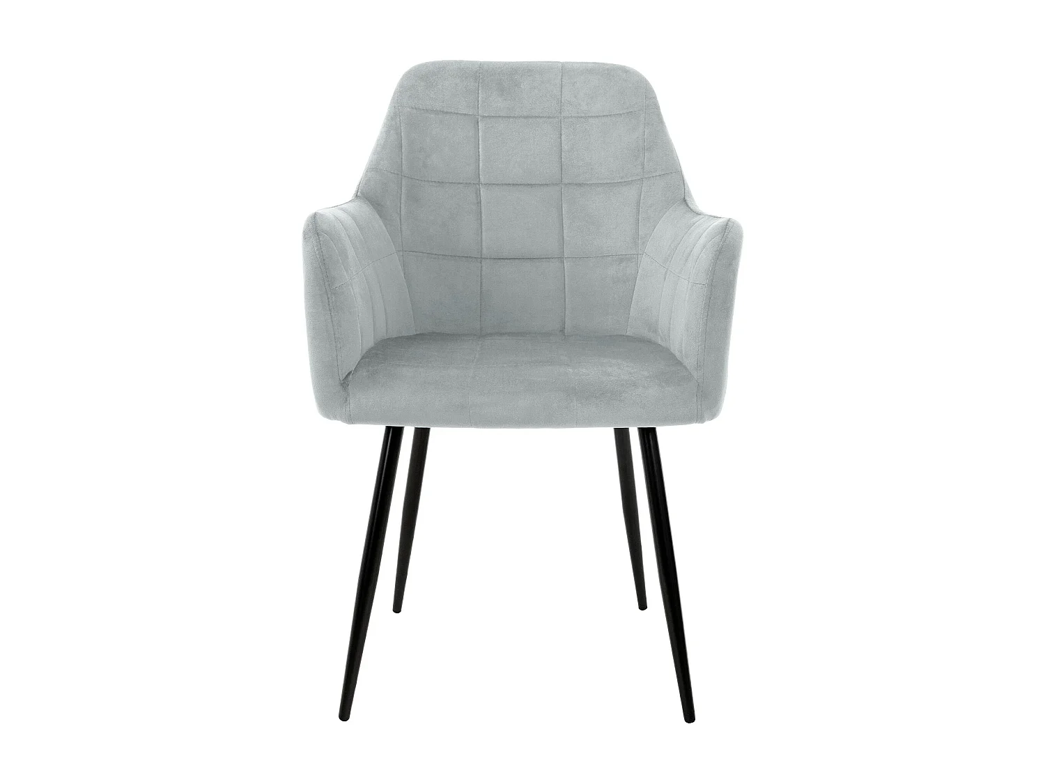 6x Sillón mueble de comedor oficina gris asientos sofá retro tapizado acolchado