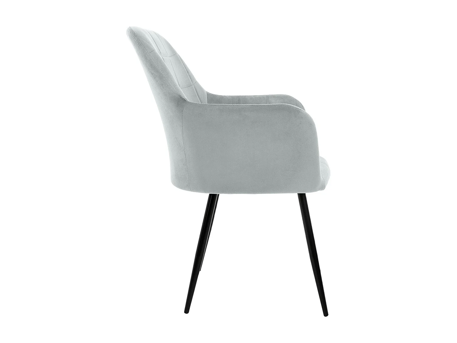 6x Sillón mueble de comedor oficina gris asientos sofá retro tapizado acolchado