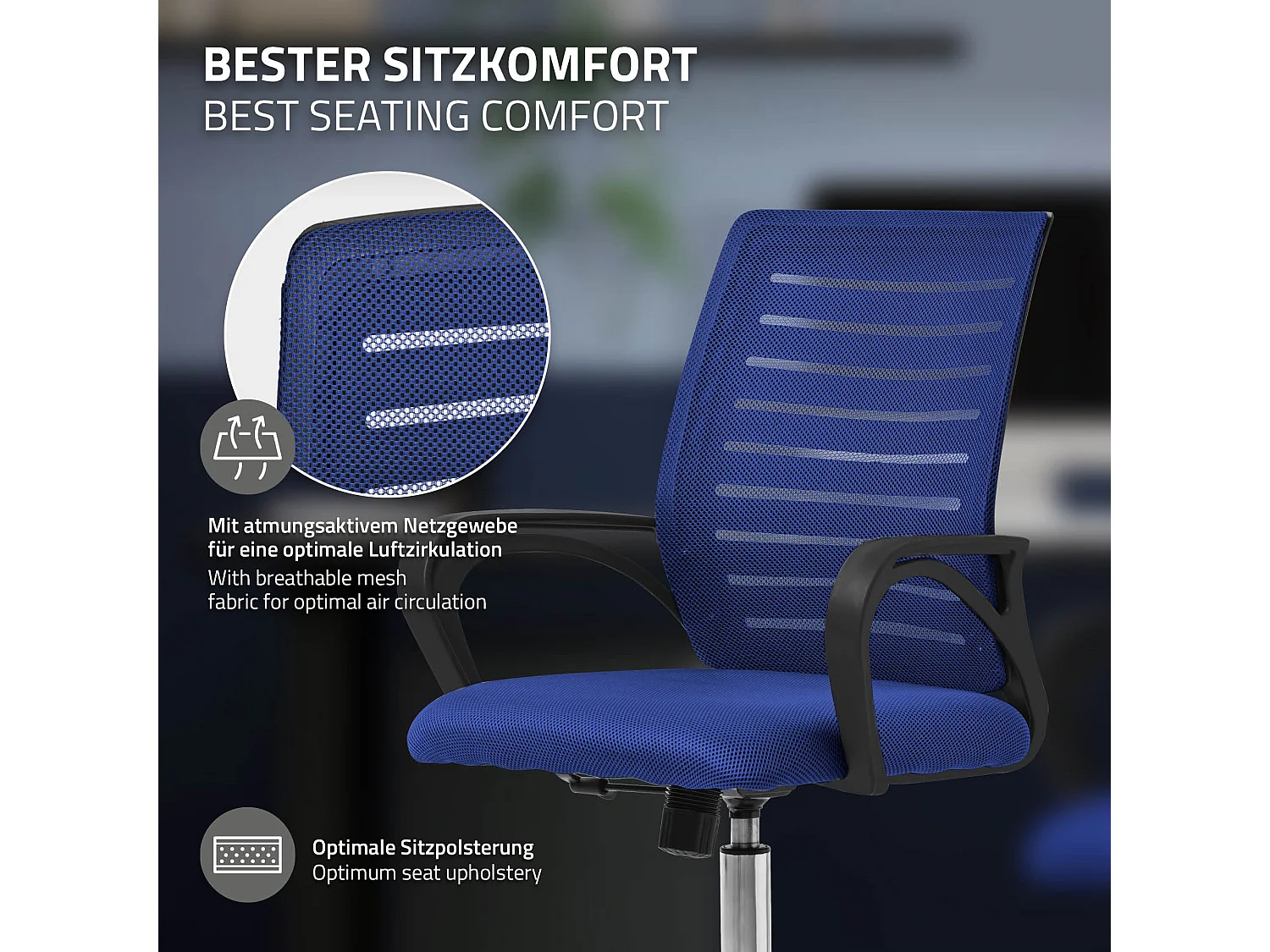 Chaise de bureau ergonomique Chaise de bureau Chaise d'ordinateur Chaise de jeu