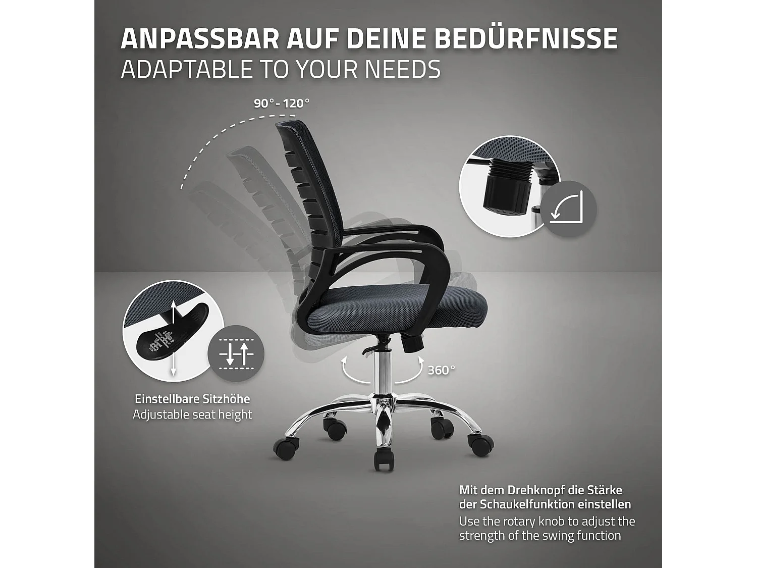 Chaise de bureau ergonomique Chaise de bureau Chaise d'ordinateur Chaise de jeu