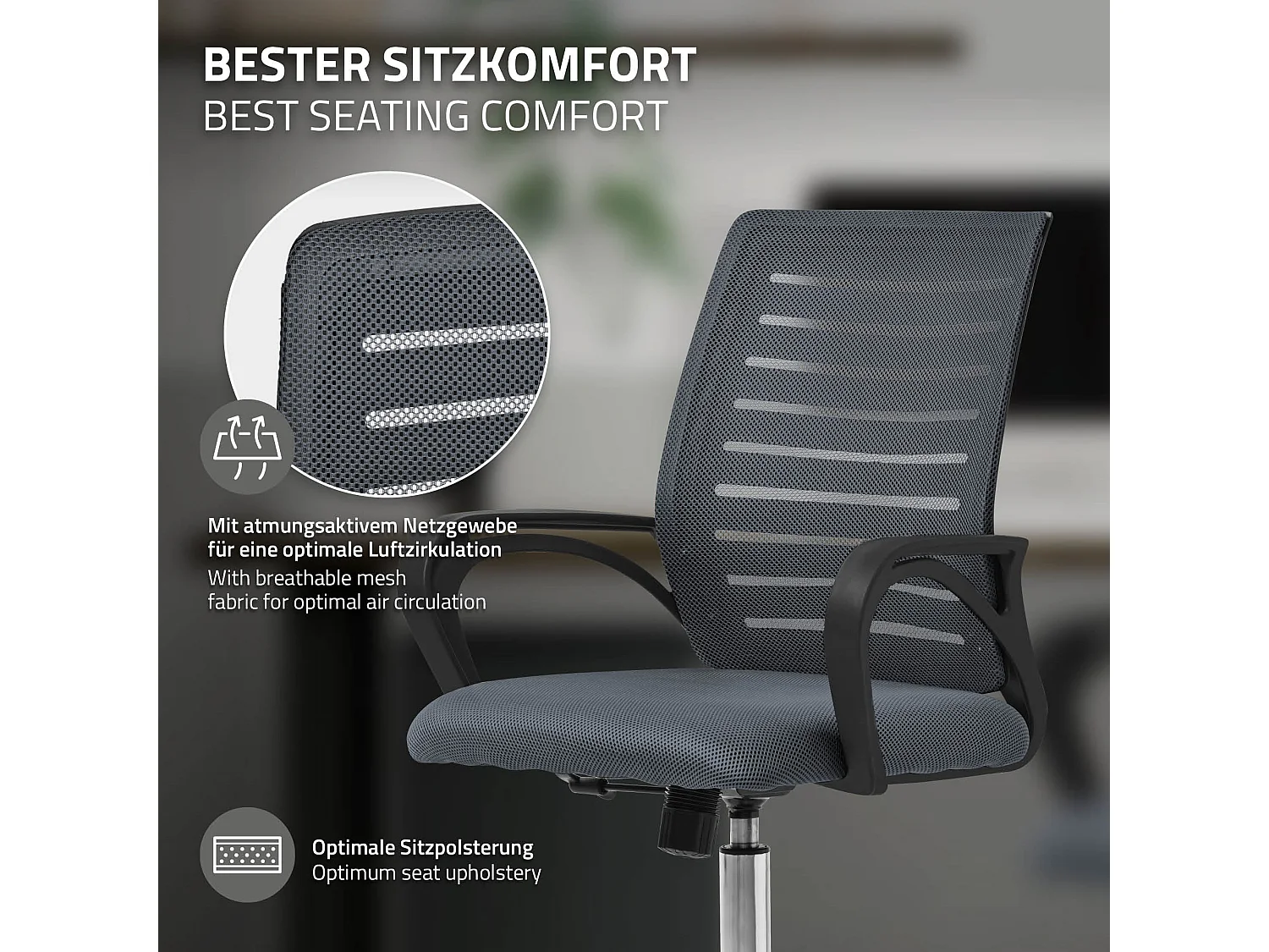 Chaise de bureau ergonomique Chaise de bureau Chaise d'ordinateur Chaise de jeu