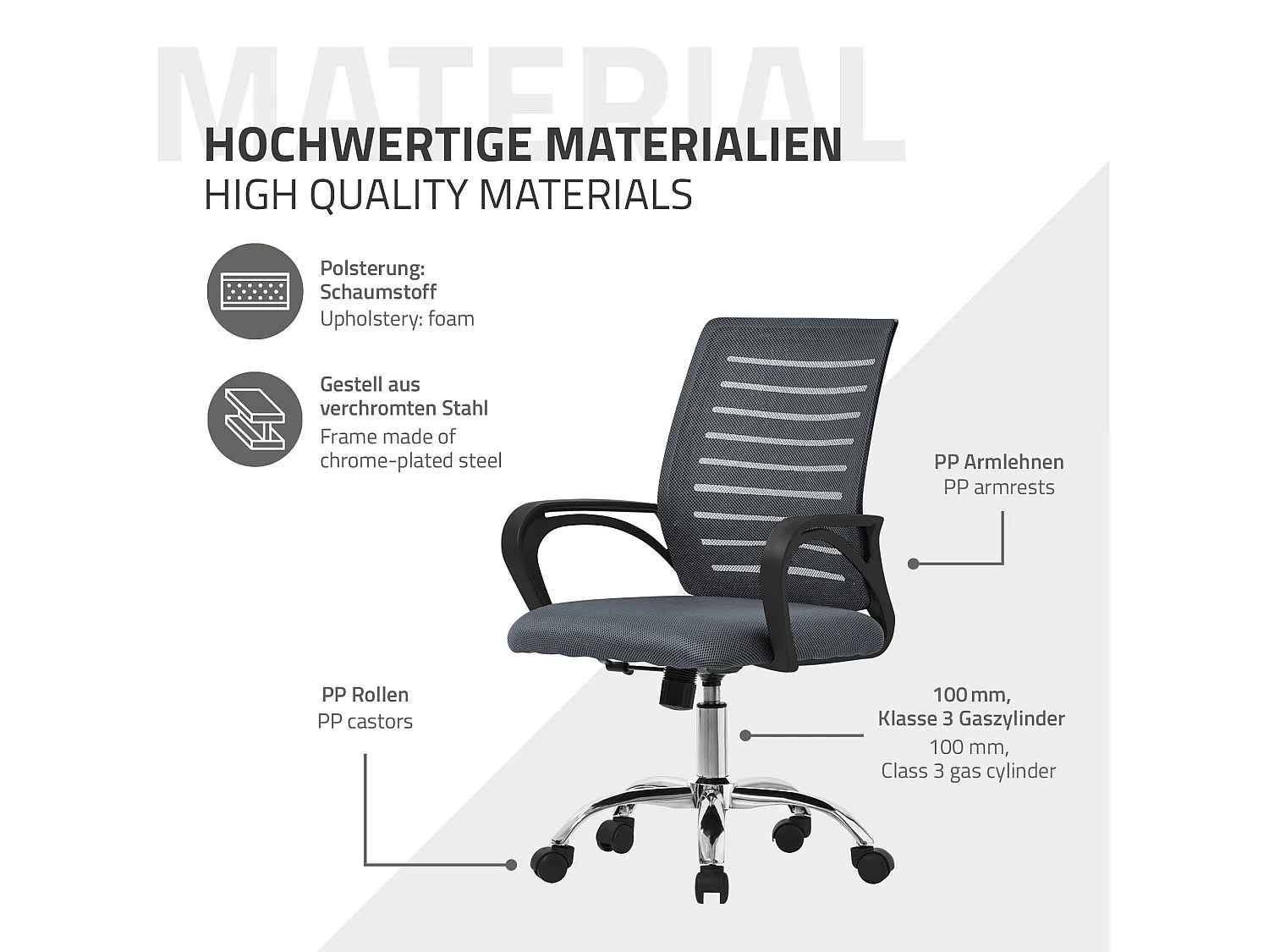 Chaise de bureau ergonomique Chaise de bureau Chaise d'ordinateur Chaise de jeu