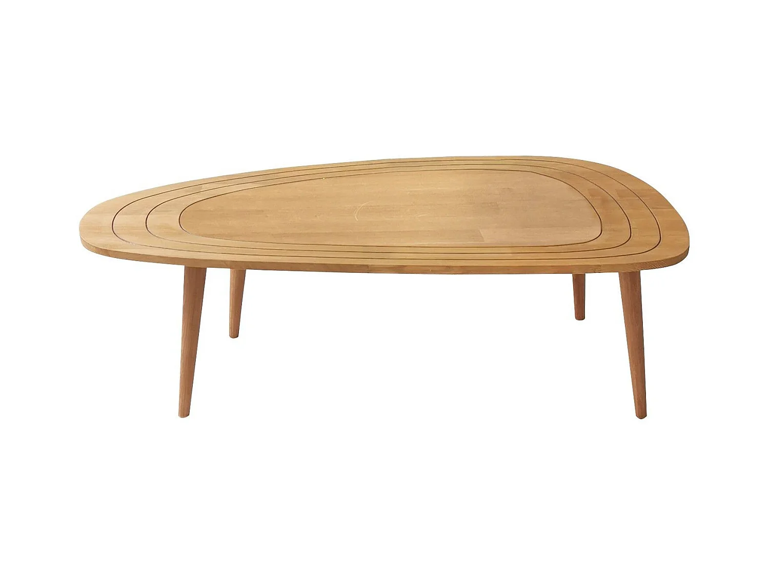 Table basse Tiki 115x50cm Bois massif clair