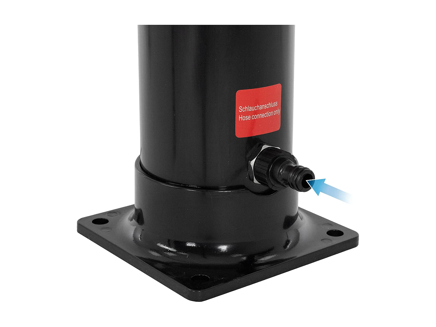 Douche solaire d'extérieur avec douche à pied et pomme de douche noir 20 litres