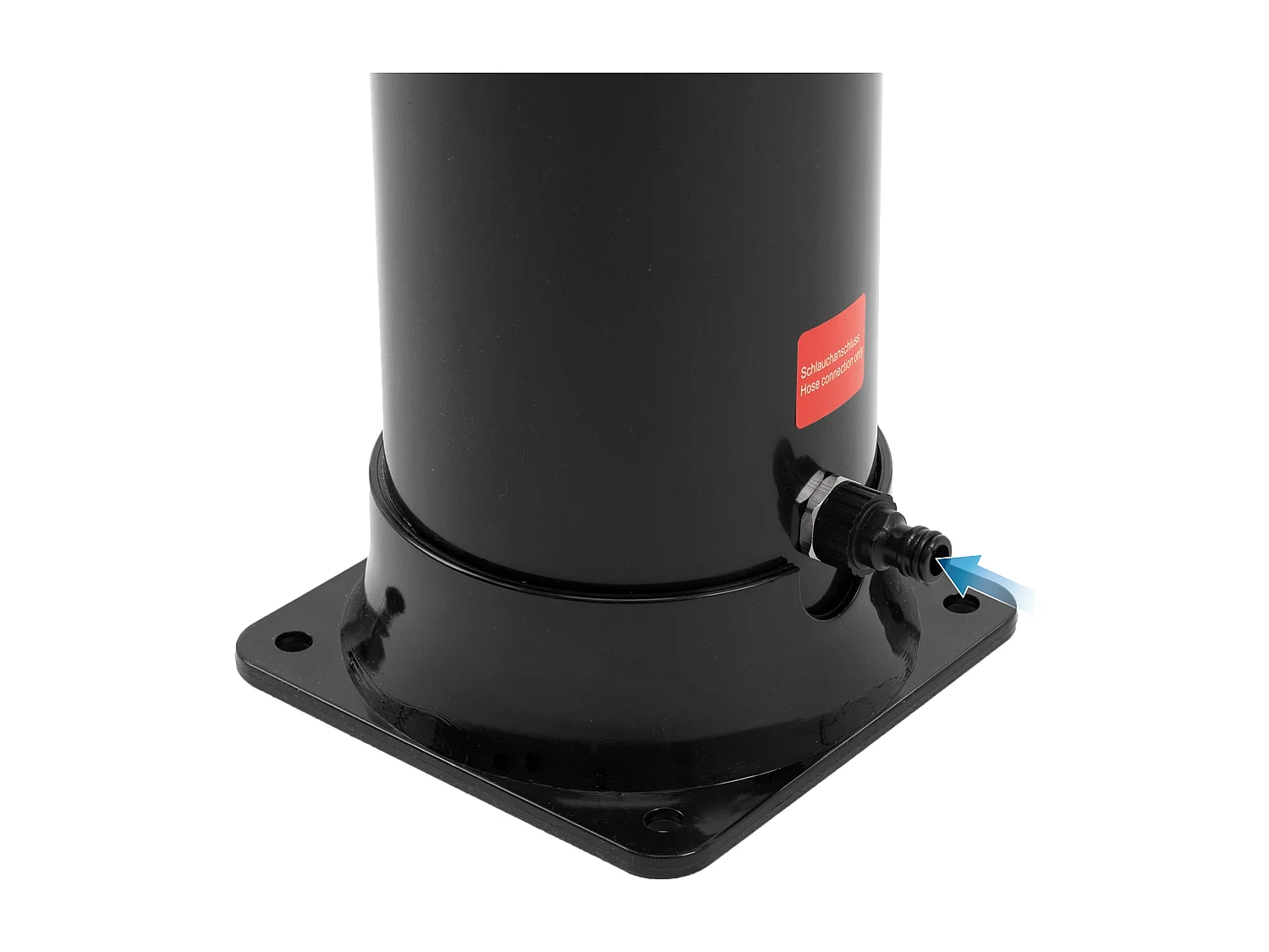 Douche solaire 35 litres avec pomme de douche effet pluie raccord d'eau 207 cm