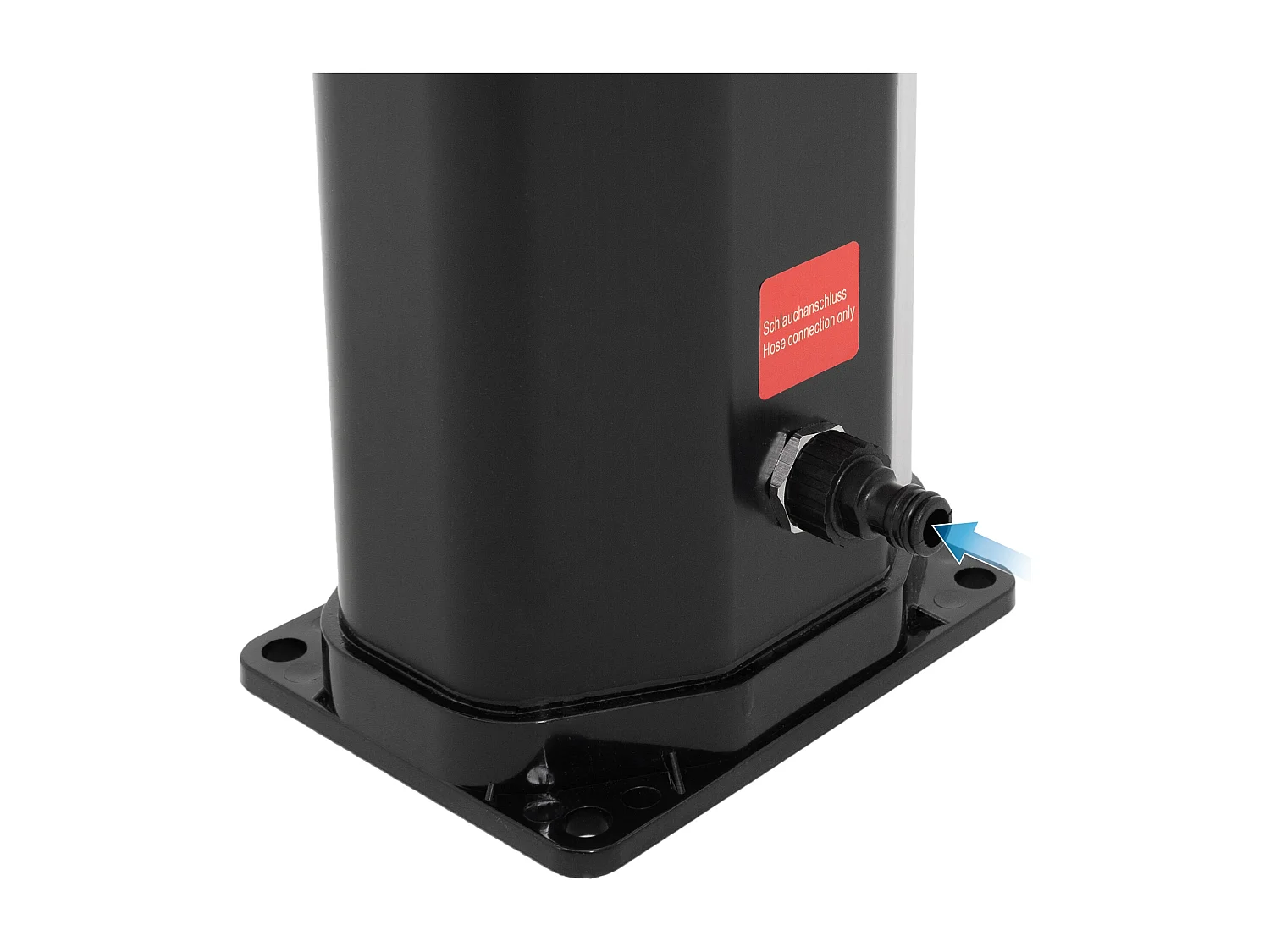 Douche solaire pour l’extérieur 35 litres noir/argent + robinet raccord eau pied