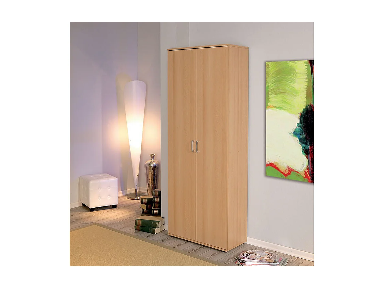 Armoire 2 Portes "Lorenzo" 189cm Naturel