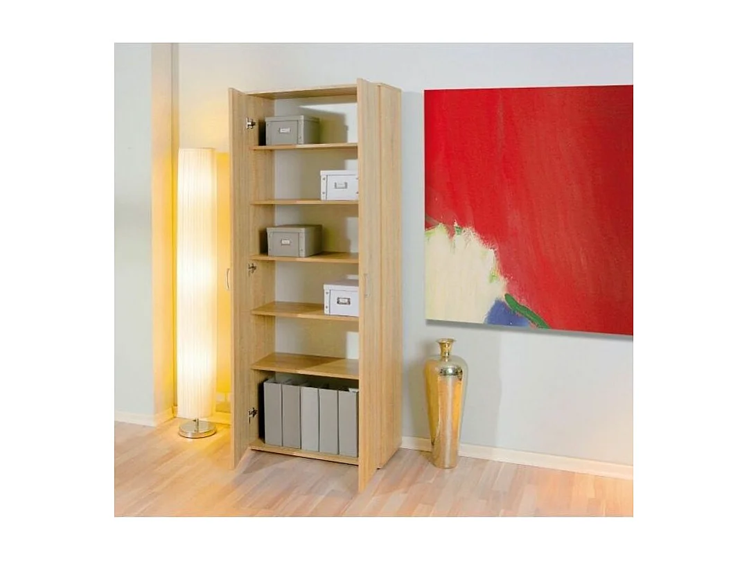 Armoire 2 Portes "Lorenzo" 189cm Chêne Sonoma