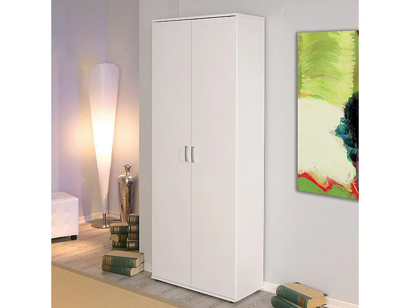 Armoire 2 Portes "Lorenzo" 189cm Blanc