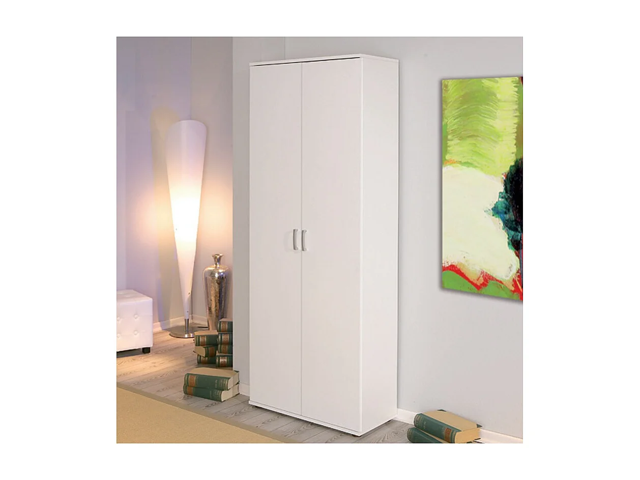 Armoire 2 Portes "Lorenzo" 189cm Blanc