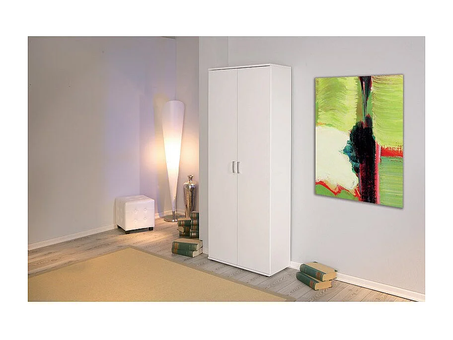 Armoire 2 Portes "Lorenzo" 189cm Blanc