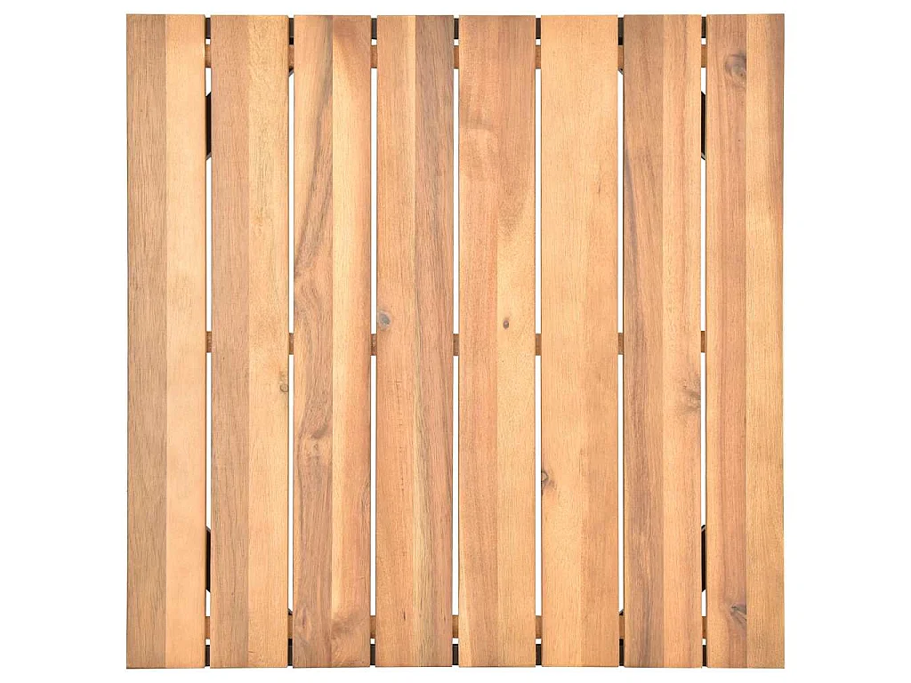 Salon de jardin 4 pcs avec coussins Bois d'acacia solide