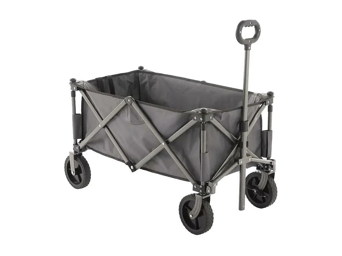 Carrello pieghevole 4 ruote giardino capacità 80 kg Giardinella