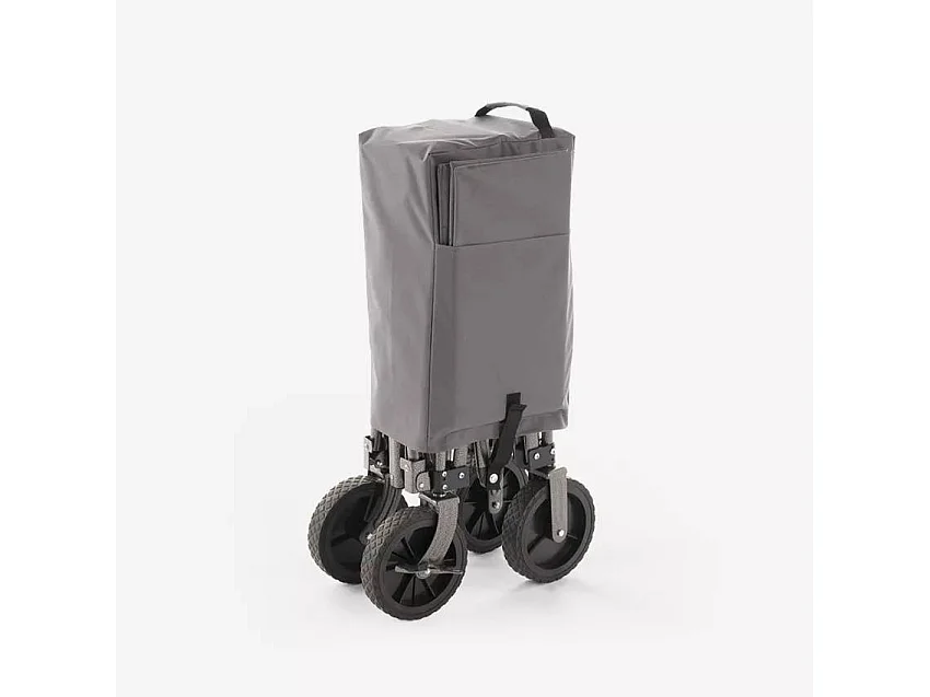 Carrello pieghevole 4 ruote giardino capacità 80 kg Giardinella