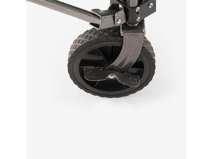 Carrello pieghevole 4 ruote giardino capacità 80 kg Giardinella