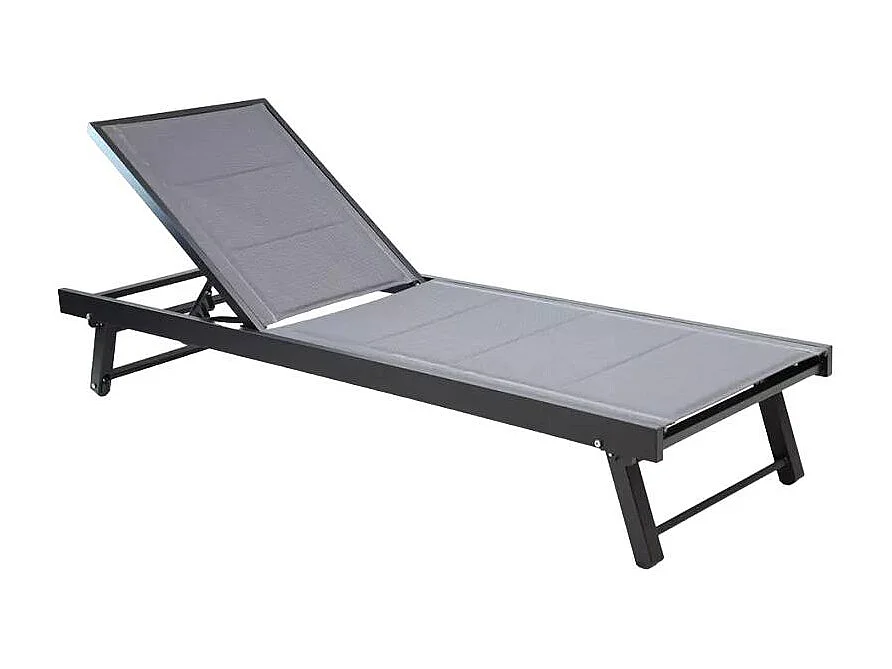 4 lettini prendisole con ruote regolabili Miami