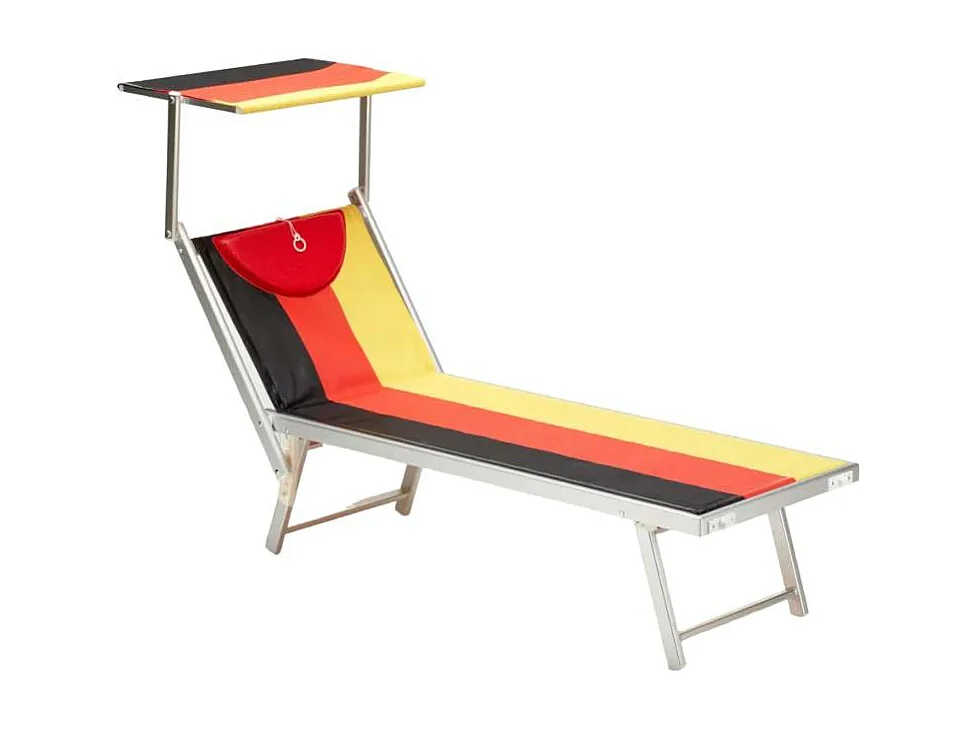 4 lettini da spiaggia in alluminio professionale Europa