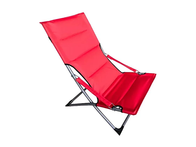 Tumbona plegable de mar playa y jardín Canapone - Rojo