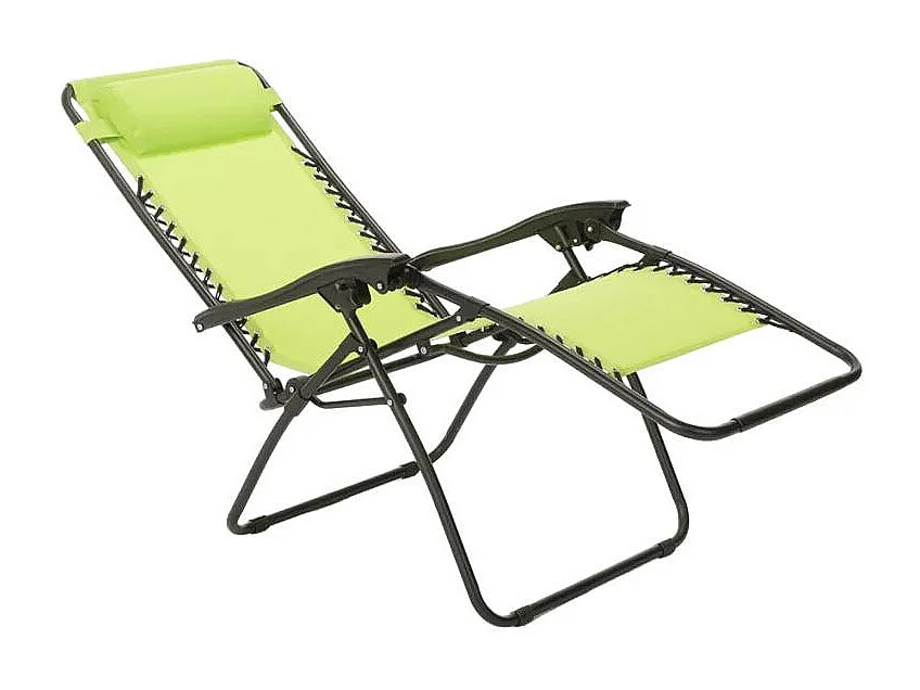 Tumbona plegable para playa jardín multiposición Emily Zero Gravity - Verde oscuro