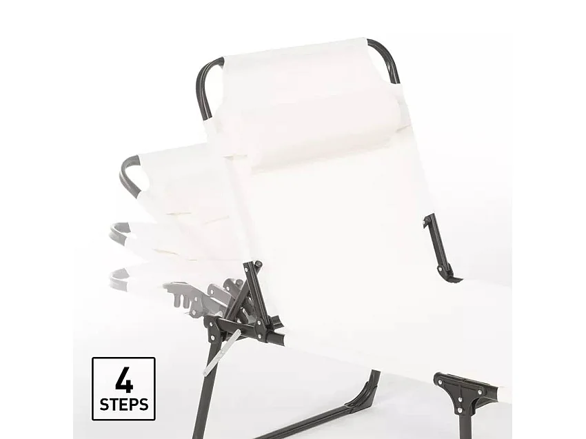 Lettino pieghevole in alluminio da spiaggia Bali