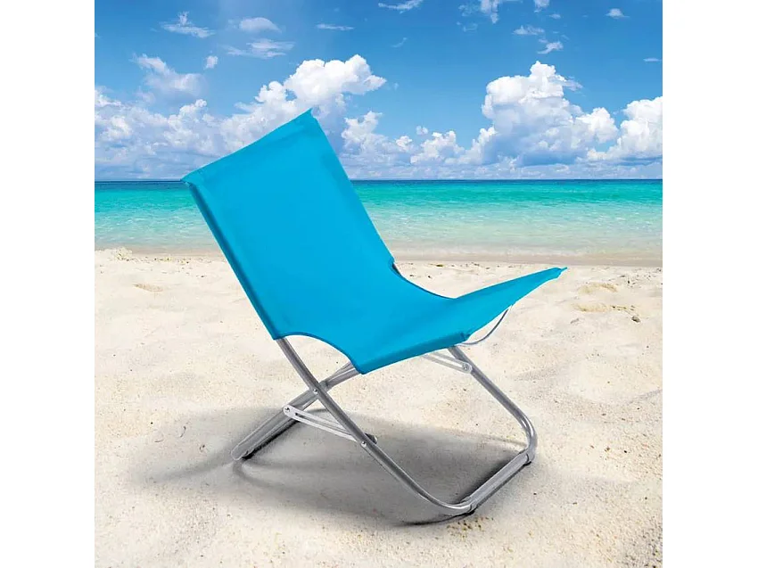 Sedia pieghevole portatile da spiaggia e mare leggera e solida Nolan