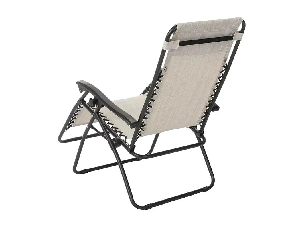 4er Set faltbare Liegestühle Strandliegen Sonnenliegen für Garten und Strand Emily Zero Gravity - Grau