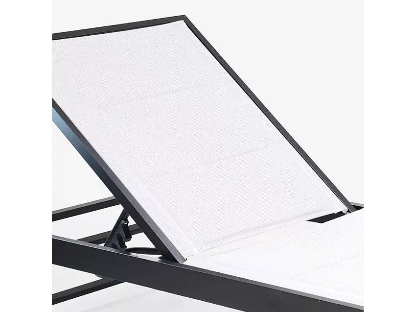 Lettino da spiaggia con ruote e schienale regolabile Miami