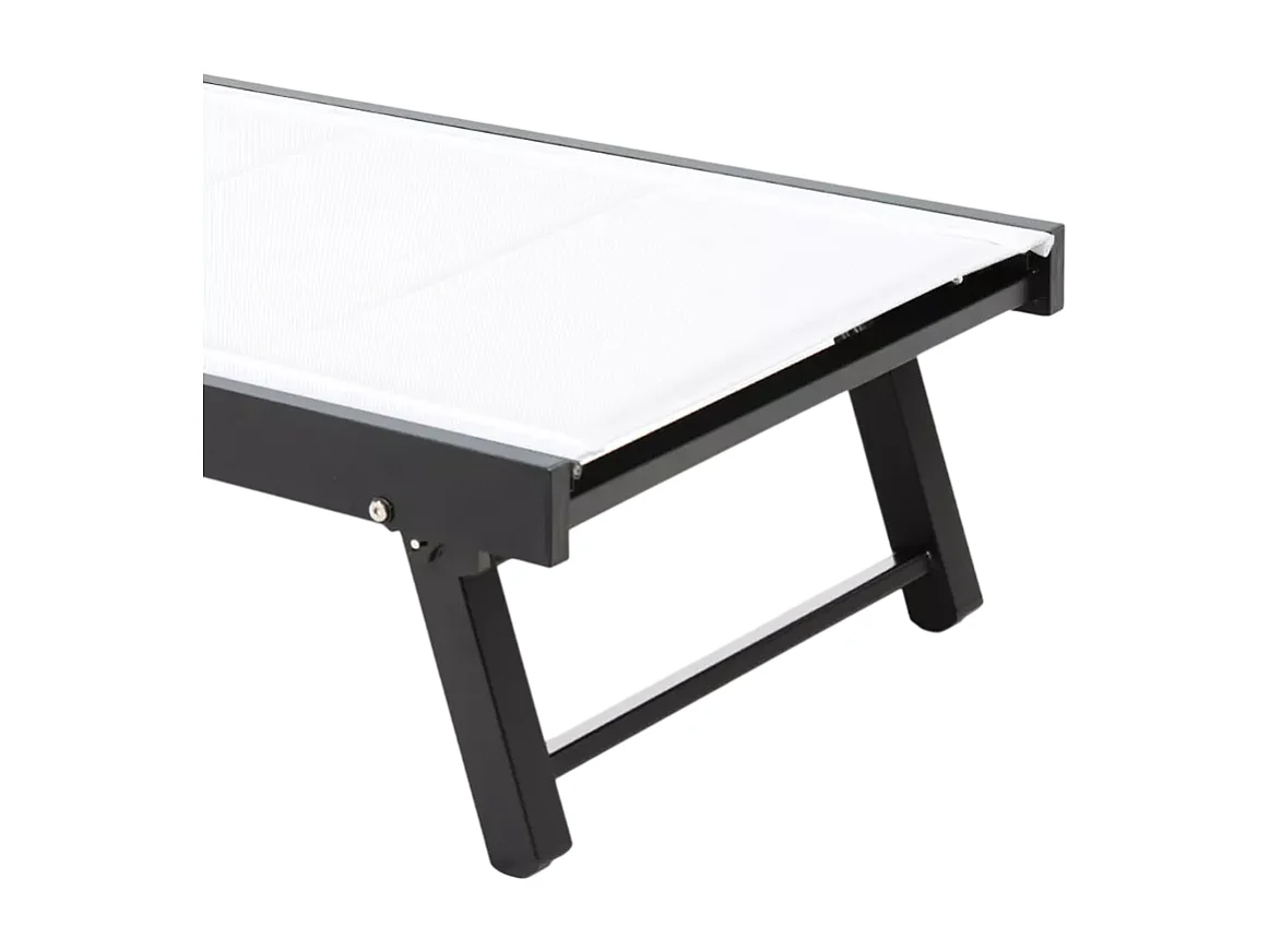 Lettino da spiaggia con ruote e schienale regolabile Miami