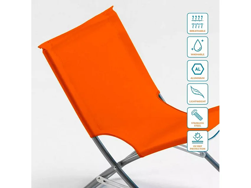 Chaise pliable portable de plage et mer légère et solide INLET