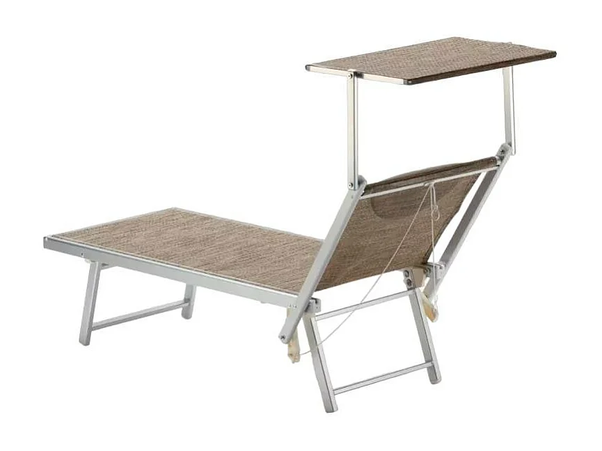2 lettini prendisole da spiaggia in alluminio Phuket