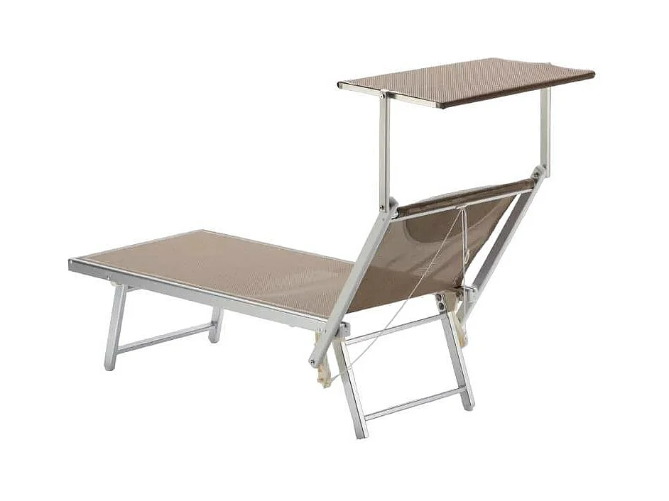 2 lettini prendisole da spiaggia in alluminio Phuket