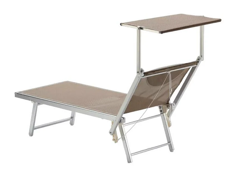2 lettini prendisole da spiaggia in alluminio Phuket