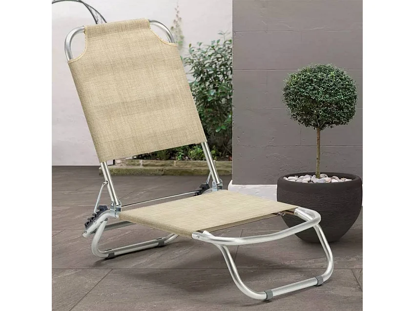 Sedia da spiaggia pieghevole lettino da piscina solido Fincher